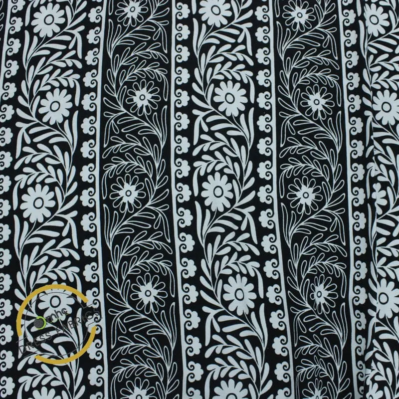 Printed Rayon Slub Fabric 150 cm