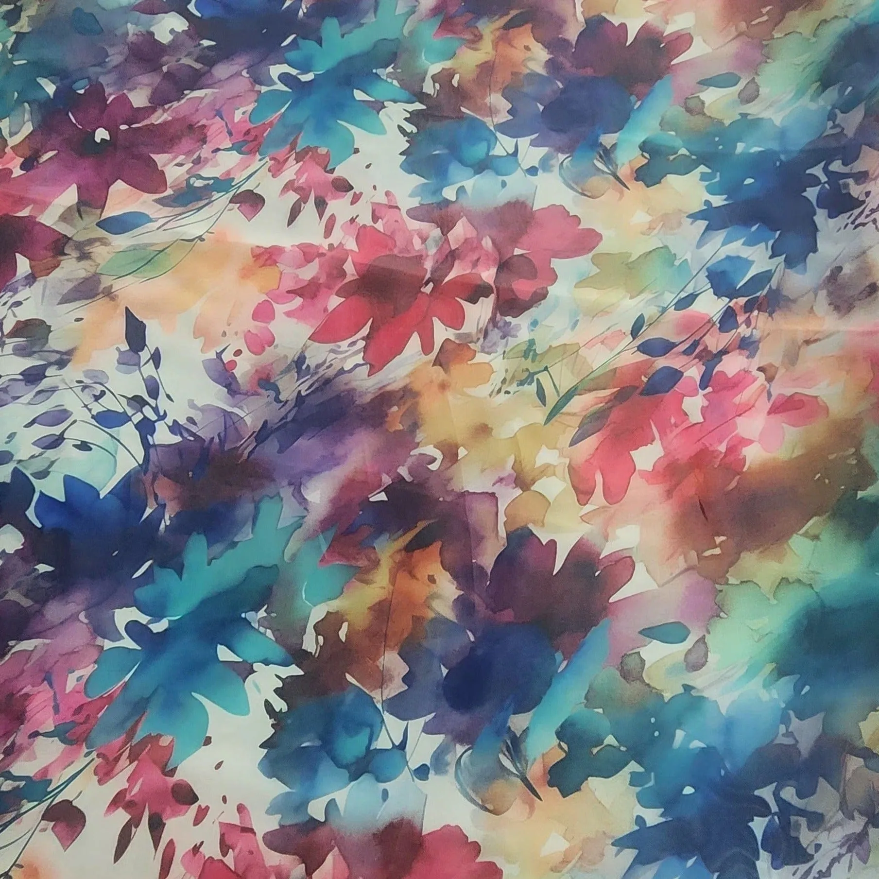 Printed Satin Organdy Fabric150cm