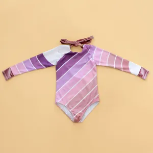Purple Sands Rainbow One Piece Long Sleeve