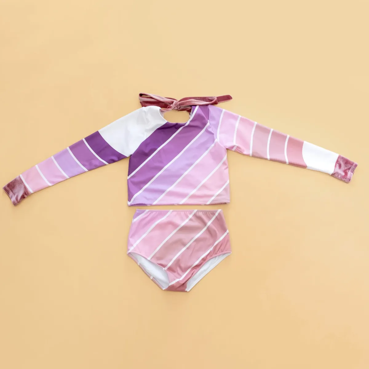 Purple Sands Rainbow Two Piece Swimsuit