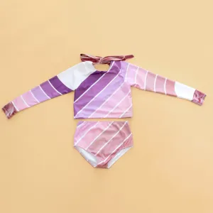 Purple Sands Rainbow Two Piece Swimsuit