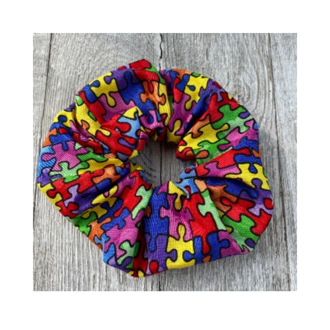 Puzzle Piece Scrunchie Autism Awareness