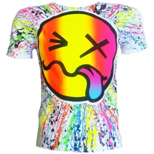 RAINBOW TONGUE T-SHIRT WHITE