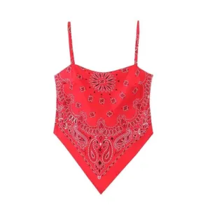 Red Bandana Top
