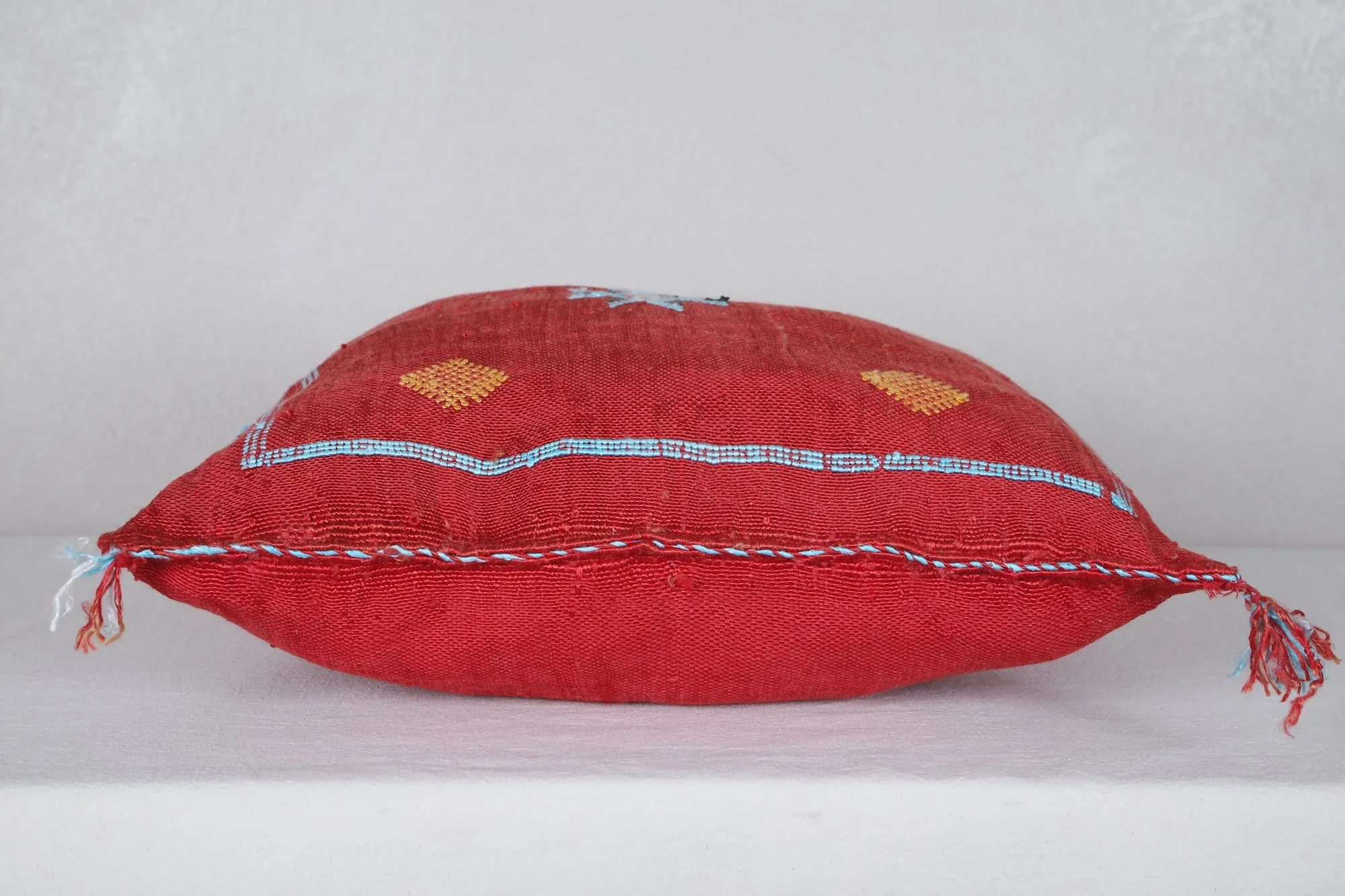 Red Moroccan Kilim Pillow 18.5 INCHES X 19.2 INCHES