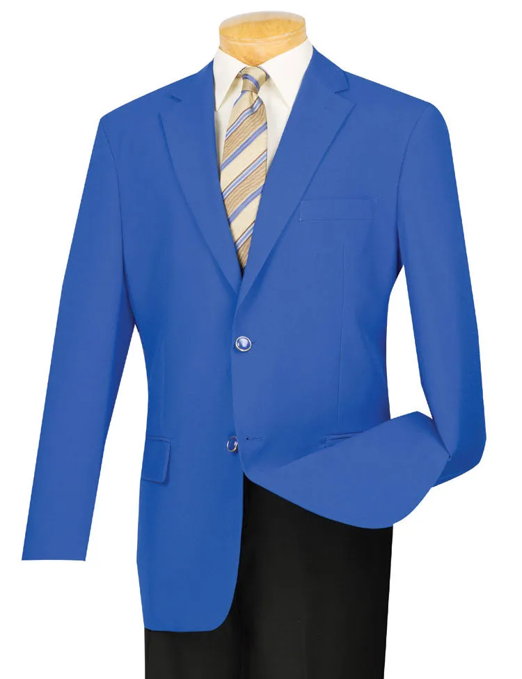 Regular Fit 2 Button Business Blazer (Royal) Z-2PP