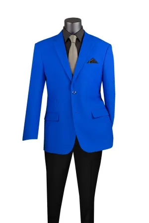 Regular Fit 2 Button Business Blazer (Royal) Z-2PP