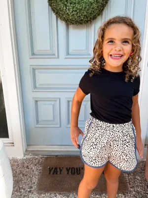 retro polka dot short