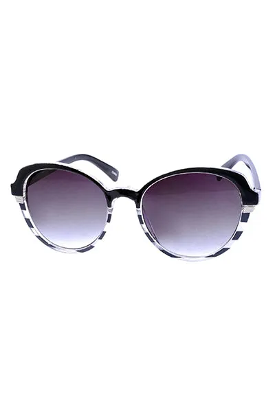 Retro Striped Sunglasses