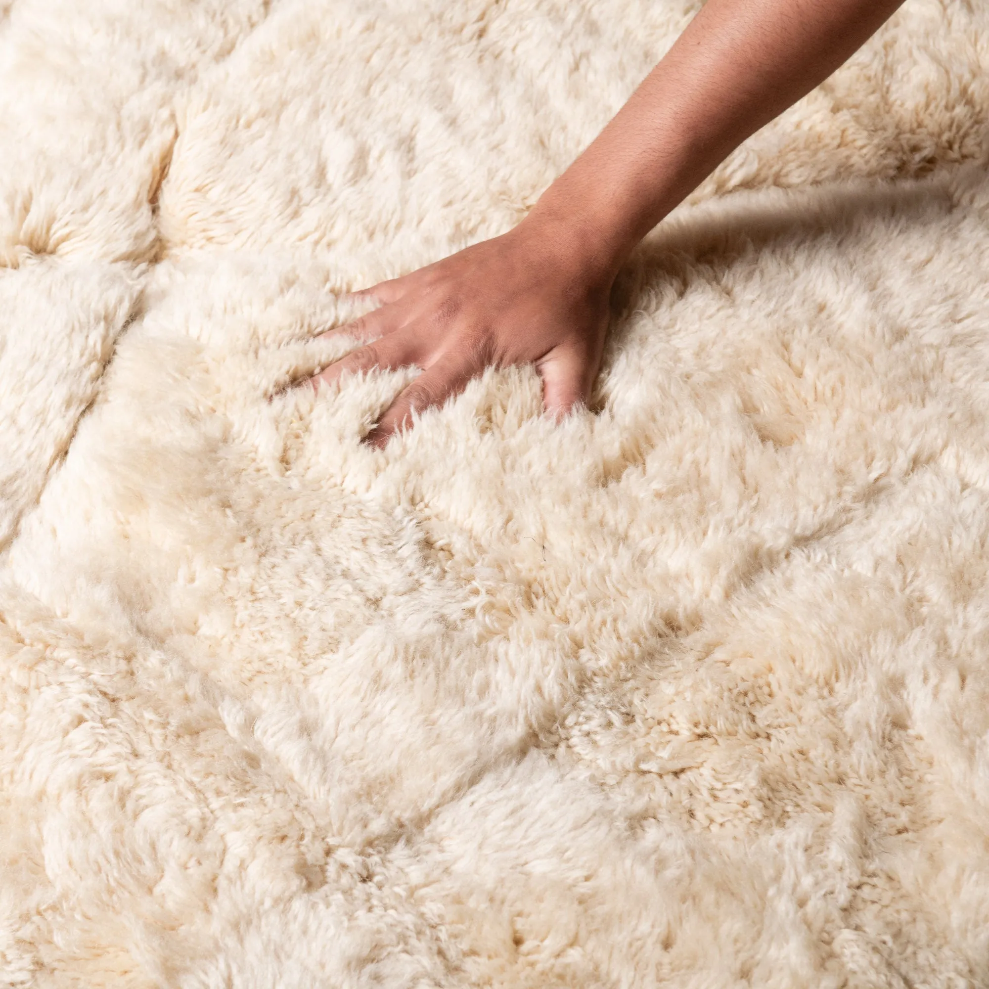Rivers Intersection - Luxury Shag Moroccan Rug