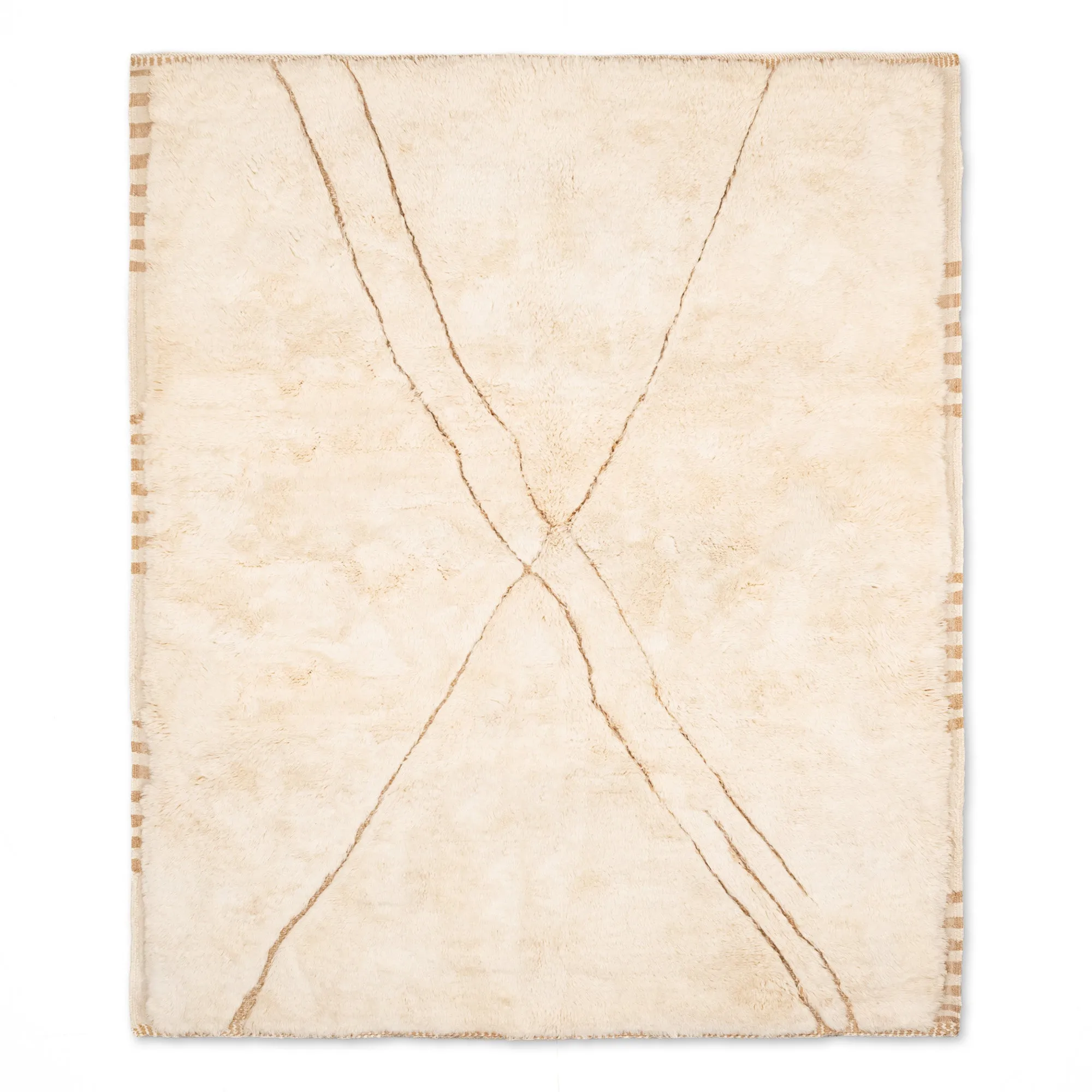 Rivers Intersection - Luxury Shag Moroccan Rug