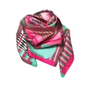 ROSSELLARAMA 'MULTIPLANET' 100% SILK TWILL SCARF