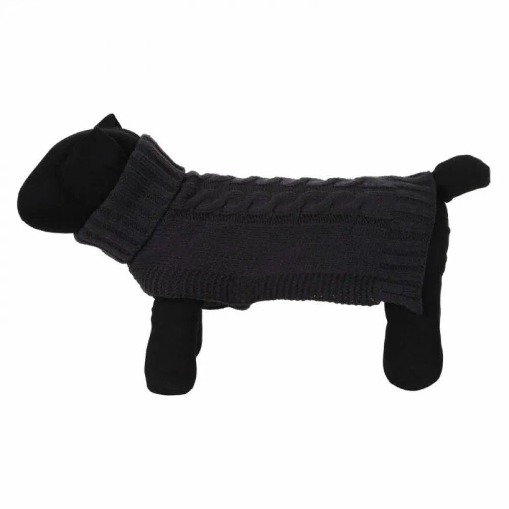 Rukka Pets Wooly Luxury Knit Extra Warm Comfy Dog Jumper Grey