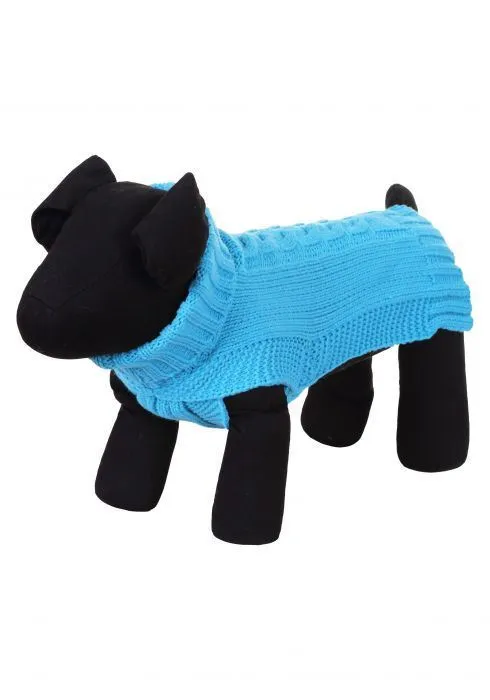 Rukka Pets Wooly Luxury Knit Extra Warm Comfy Dog Jumper Turquoise