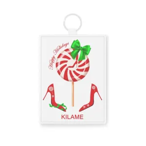 Saffiano Leather Card Holder 'Peppermint'