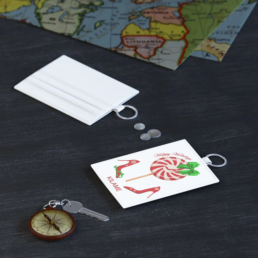 Saffiano Leather Card Holder 'Peppermint'