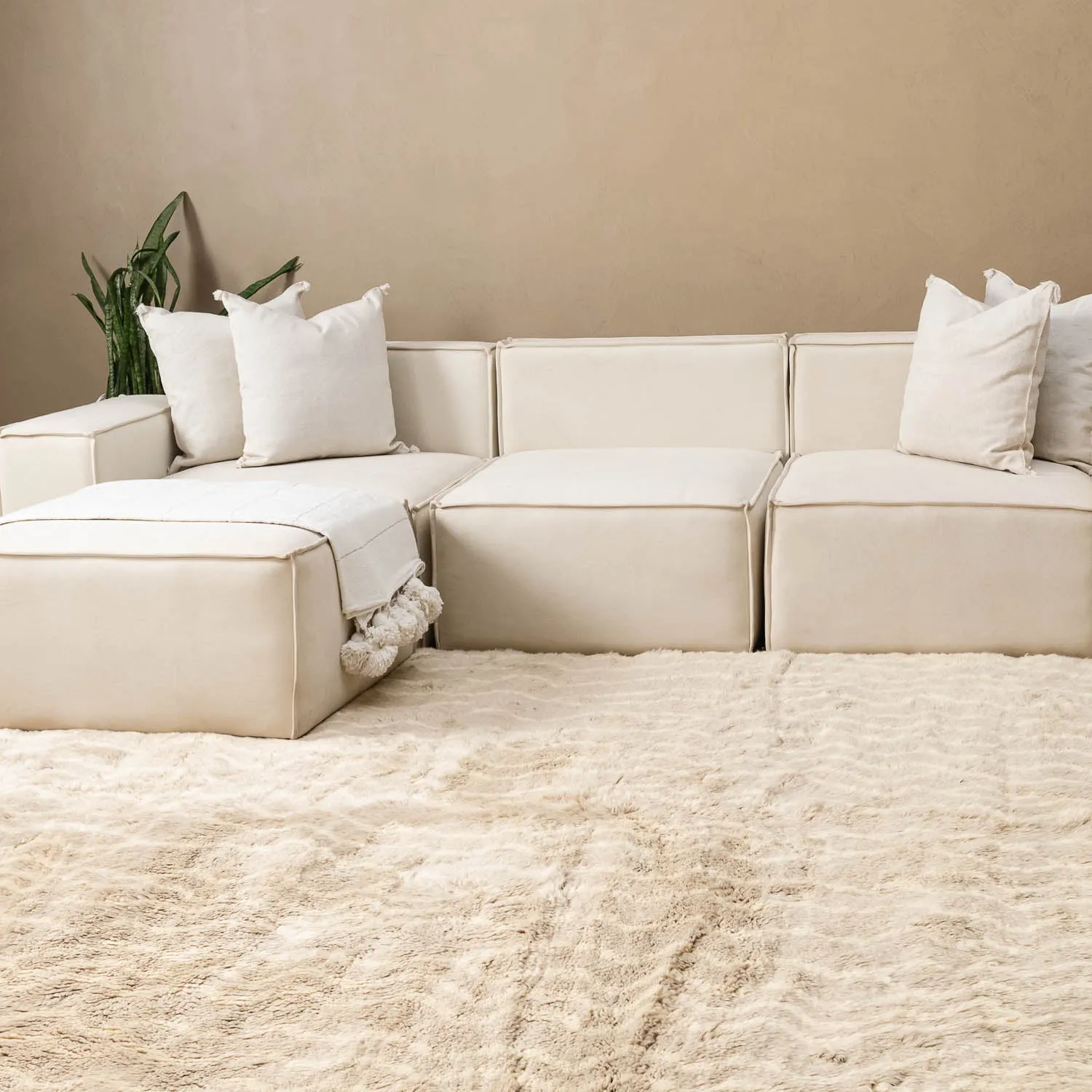 Salted caramel - luxury beni mrirt rug