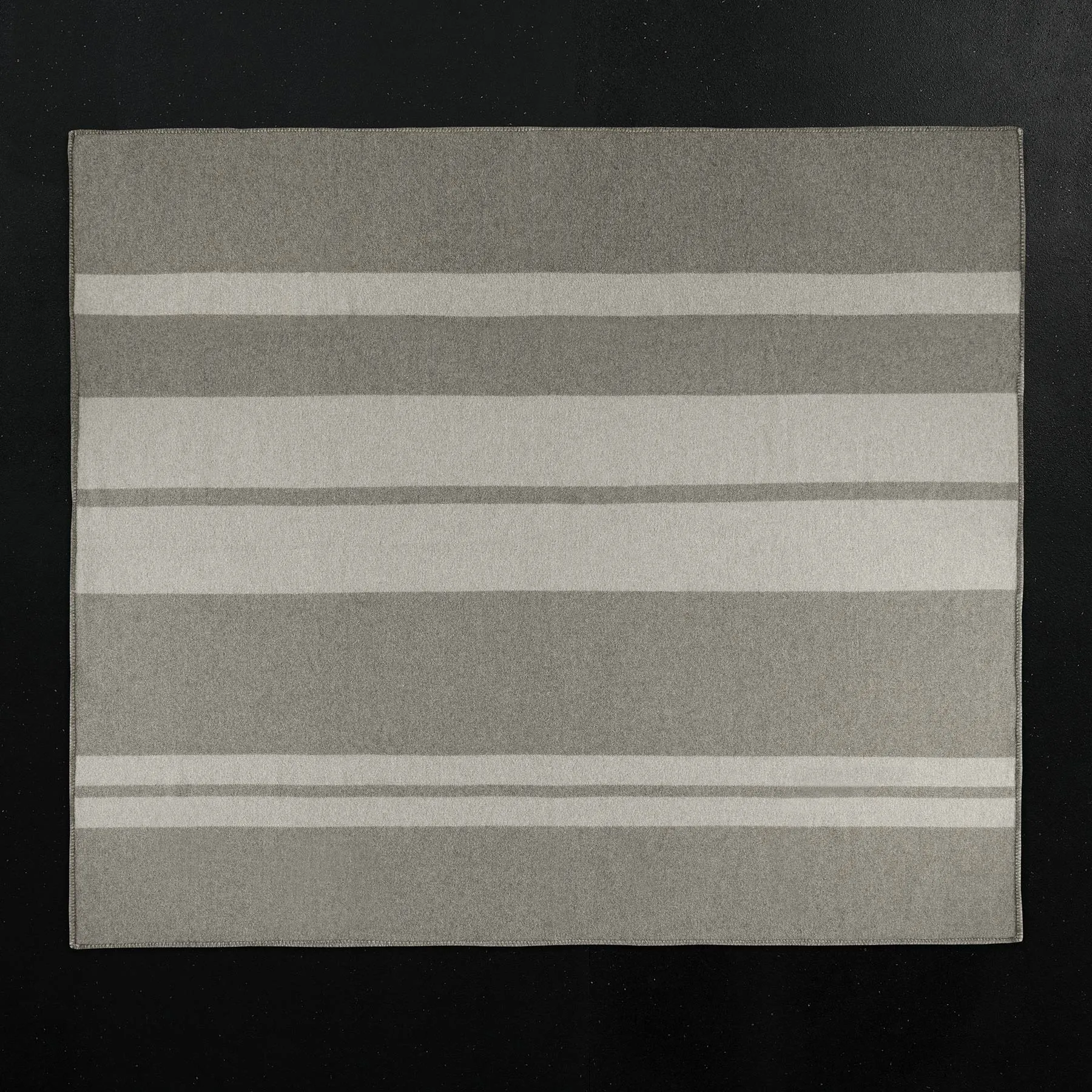 Sarti Striped Throw - Pearl/Heather Grey