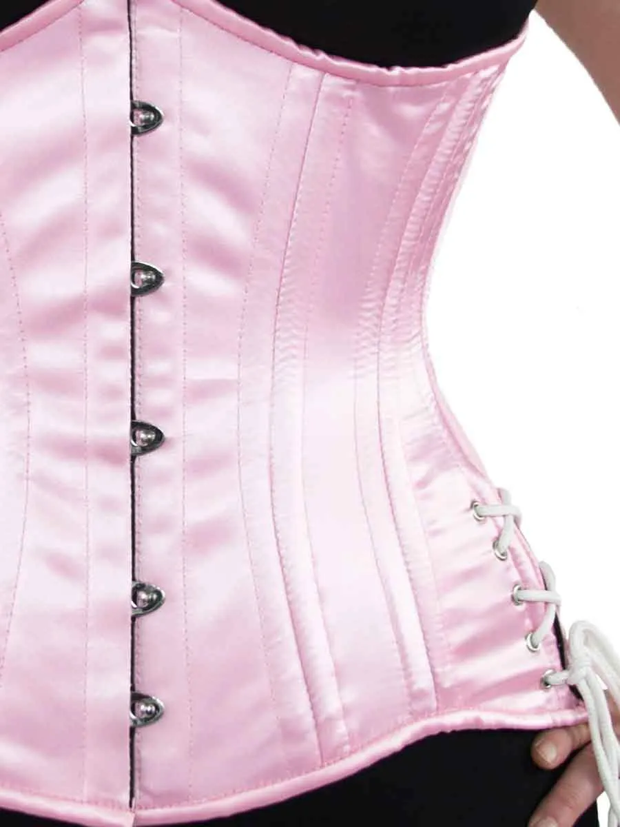 Satin Hourglass Curve Longline Underbust Corset with Hip Ties : CS-426