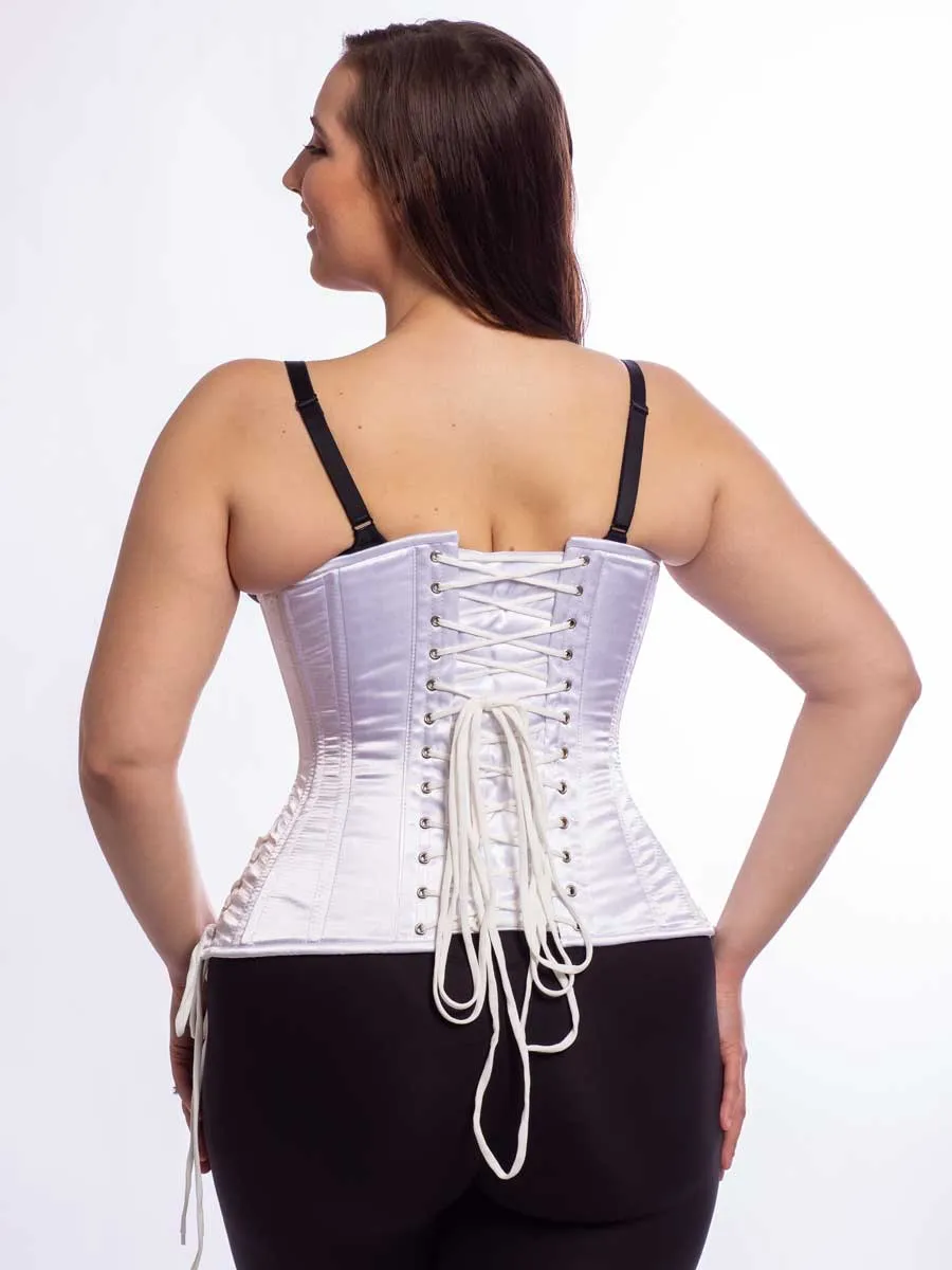 Satin Hourglass Curve Longline Underbust Corset with Hip Ties : CS-426