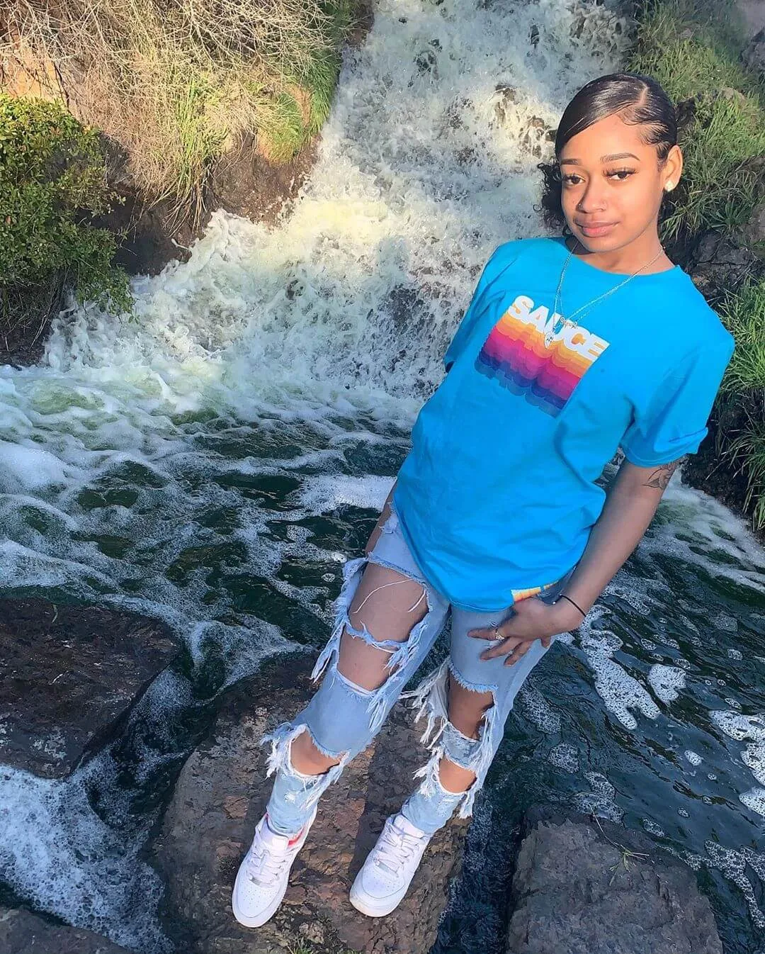 Sauce Color Stack | Caribbean Blue Tee