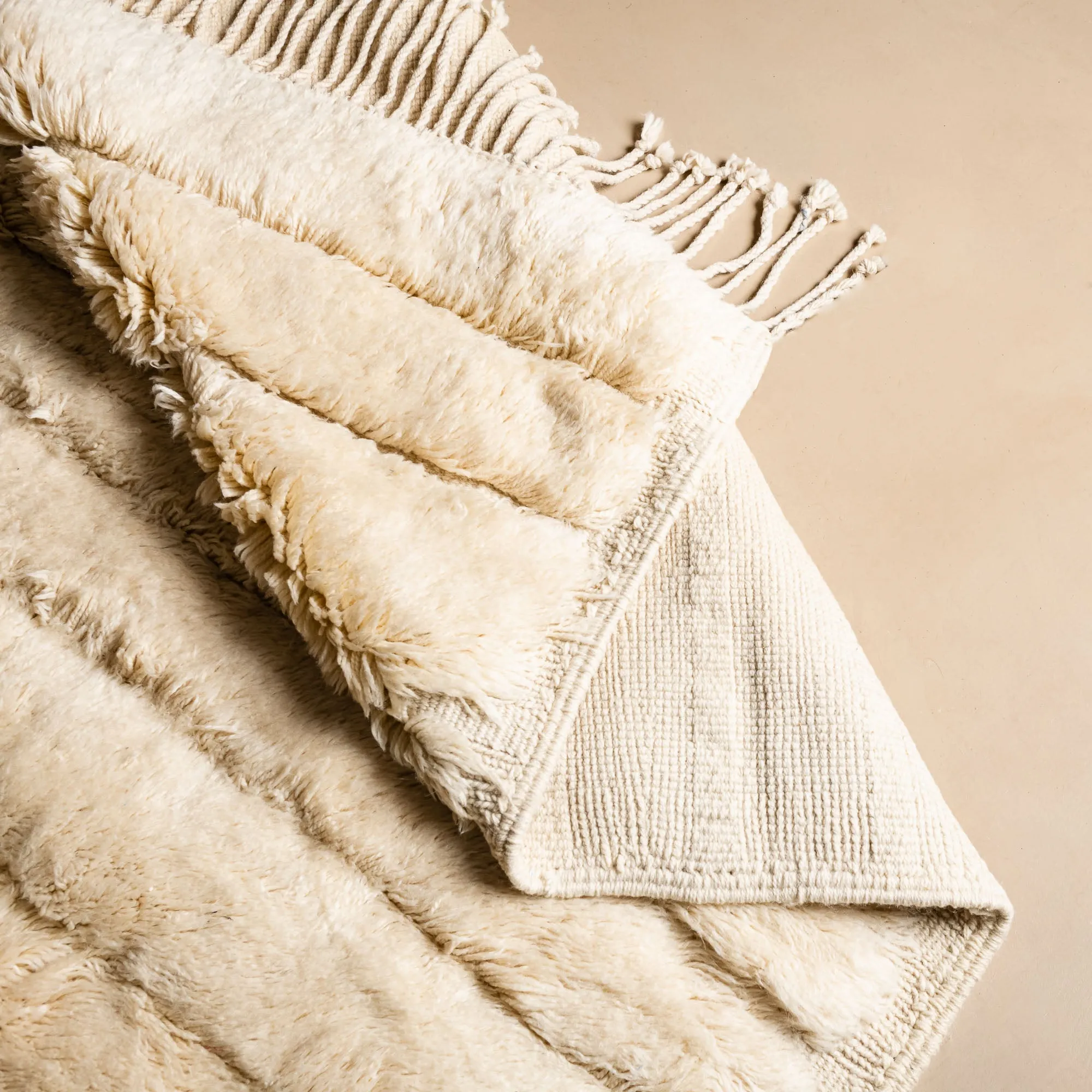 Serene Horizon - Luxury Shag Moroccan Rug