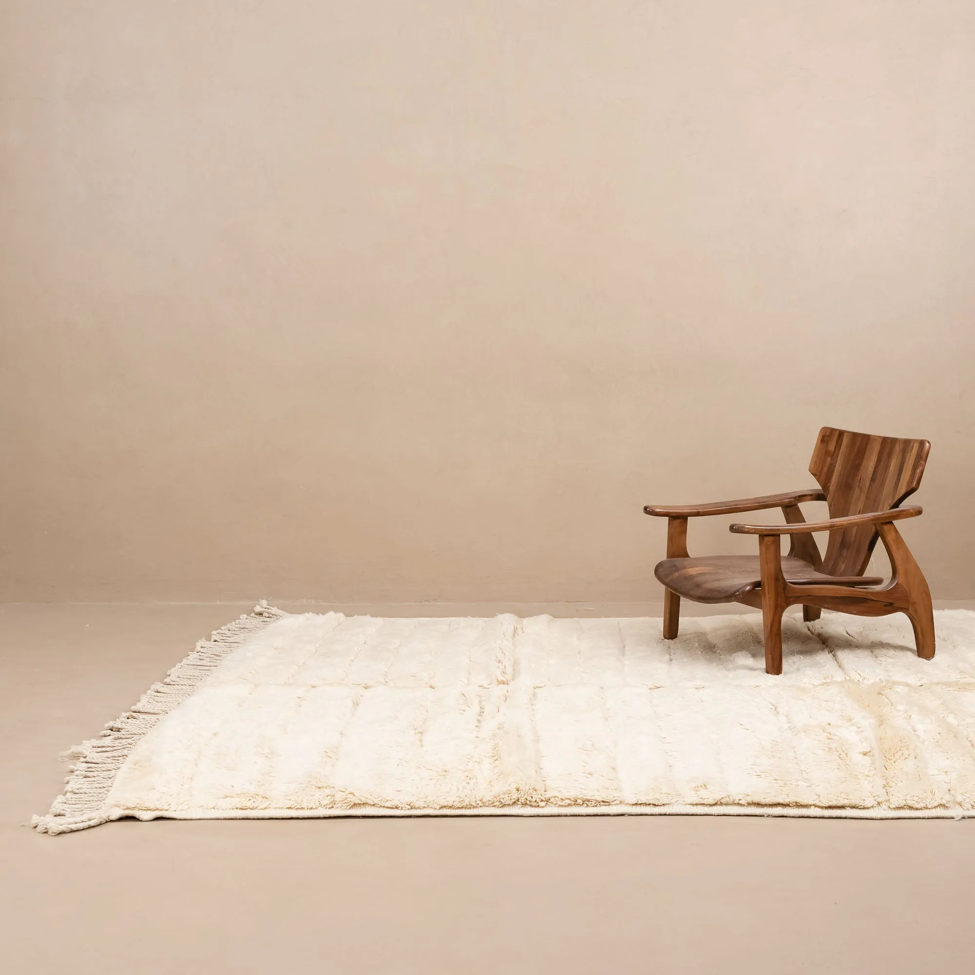 Serene Horizon - Luxury Shag Moroccan Rug