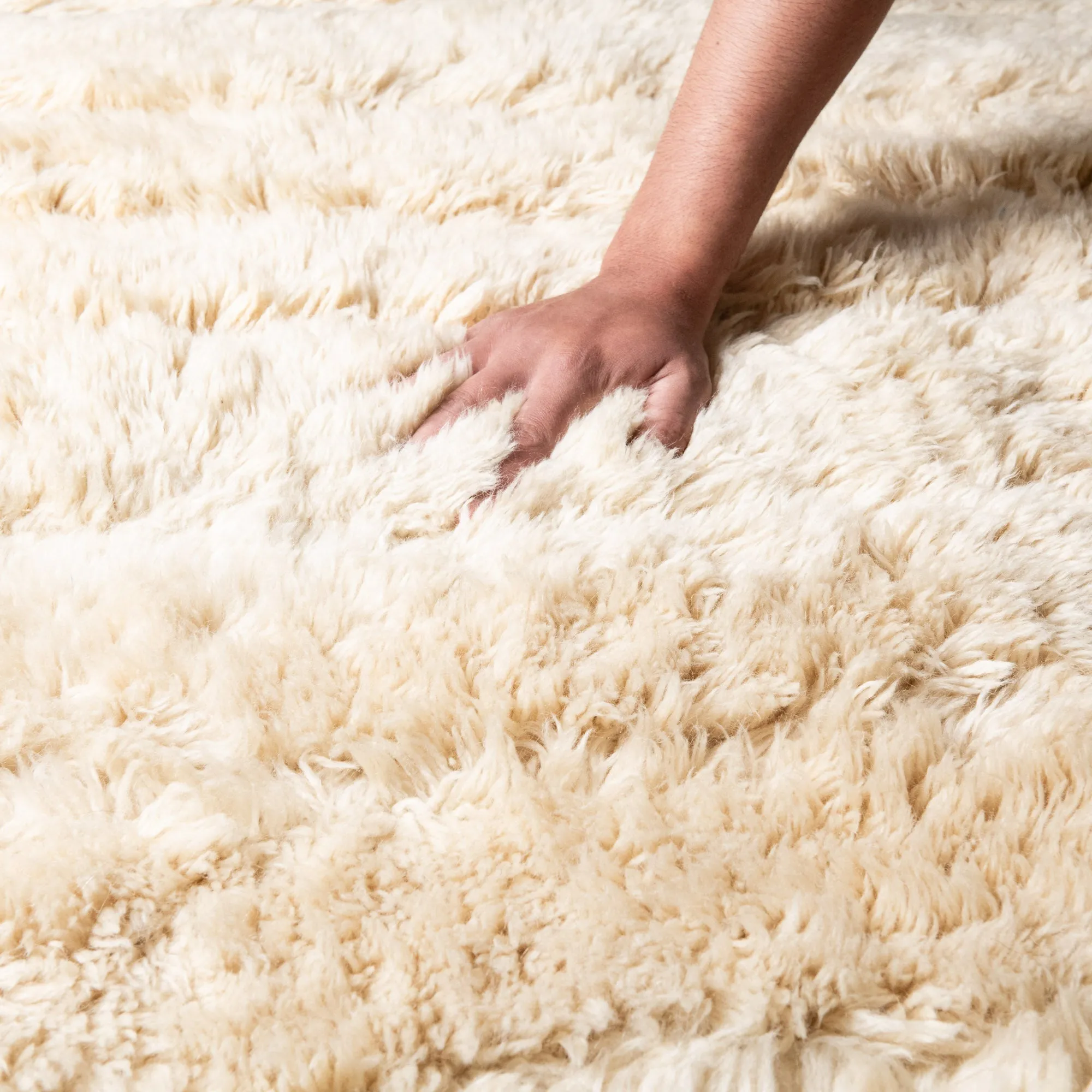 Serene Horizon - Luxury Shag Moroccan Rug