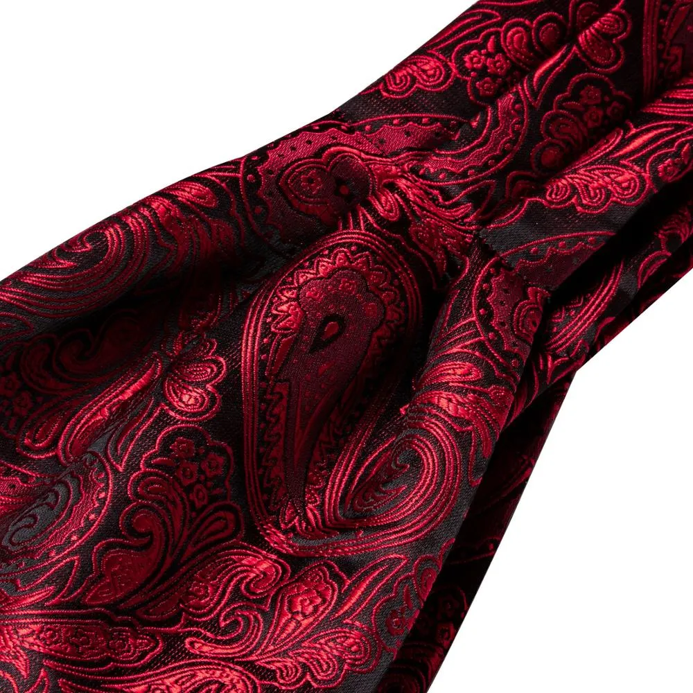 Silk Cravat Ascot Tie Set For Men
