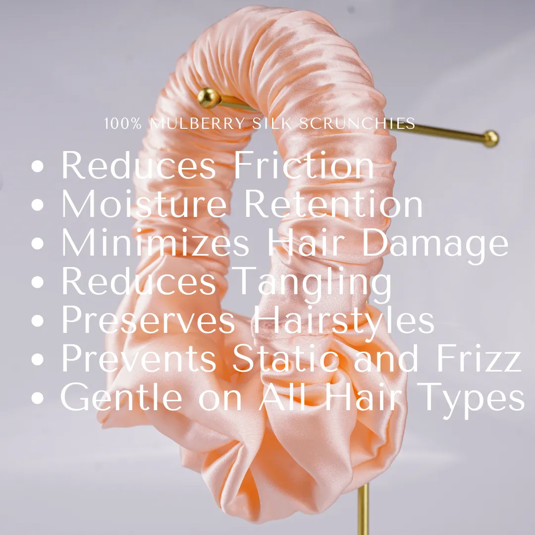 Silk Scrunchie Heatless Curls Custom Wholesale