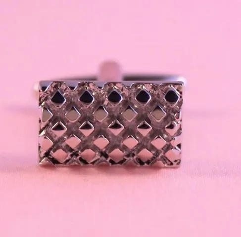 Silver Hollow Cufflinks