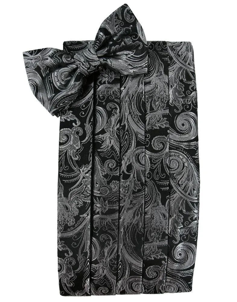 Silver Tapestry Cummerbund