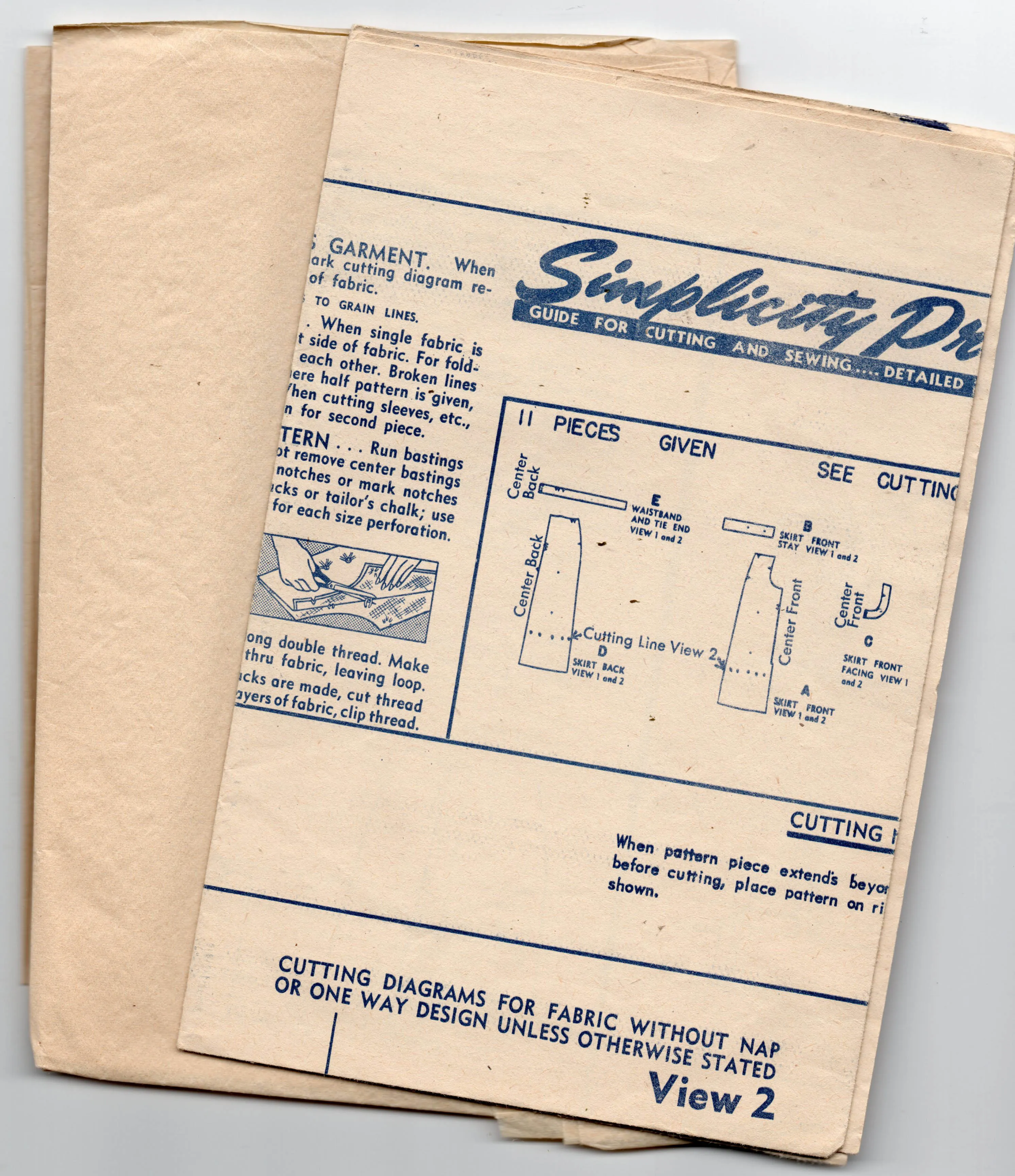 Simplicity 4004 Womens Maternity Skirts 1950s Vintage Sewing Pattern Waist 26 inches UNUSED Factory Folded