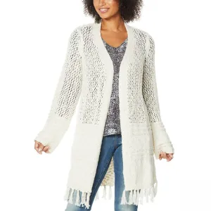 Skinnygirl Women's Mayflower Open Weave Duster Cardigan