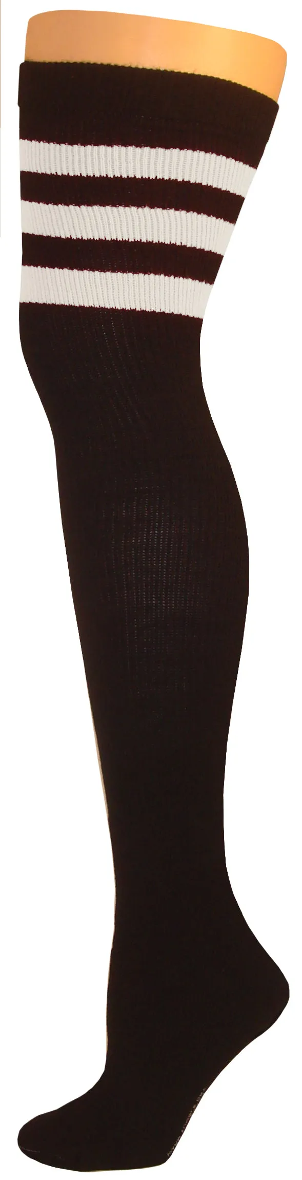 SOCKS - Knee High Retro / Hip Hop Top Stripe Socks