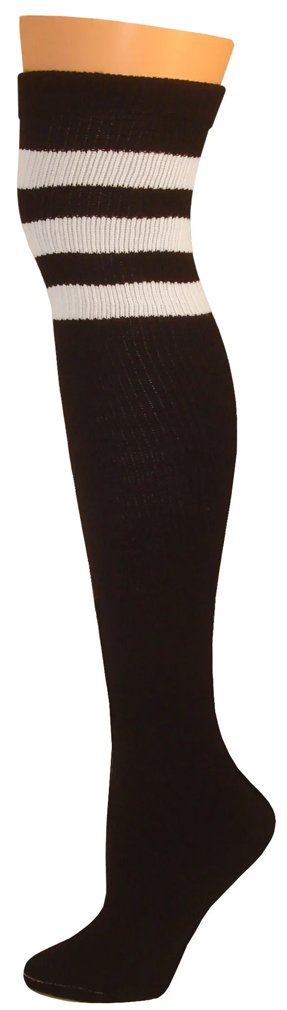 SOCKS - Knee High Retro / Hip Hop Top Stripe Socks
