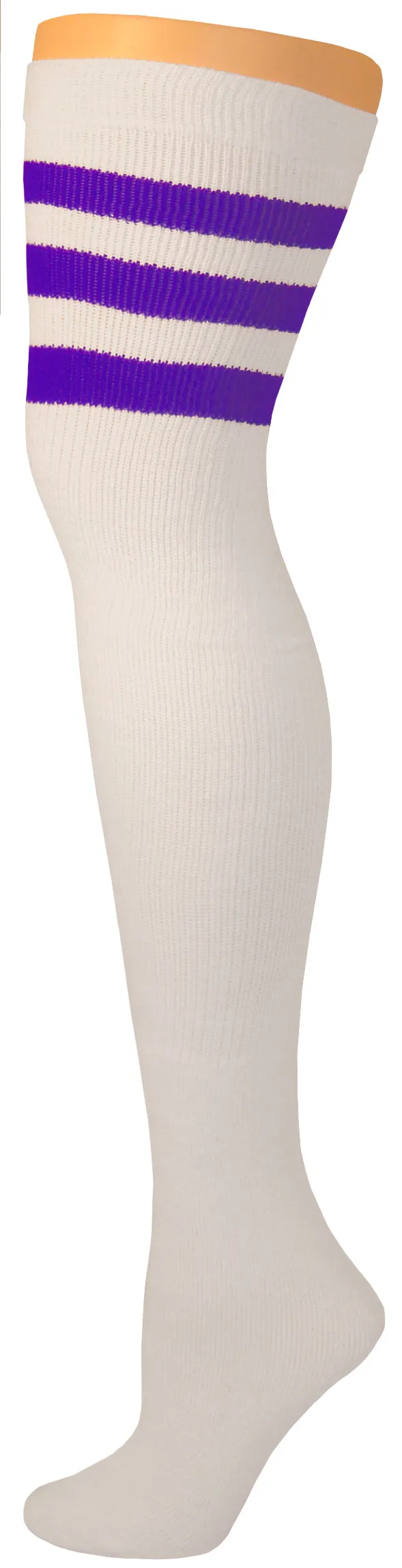 SOCKS - Knee High Retro / Hip Hop Top Stripe Socks