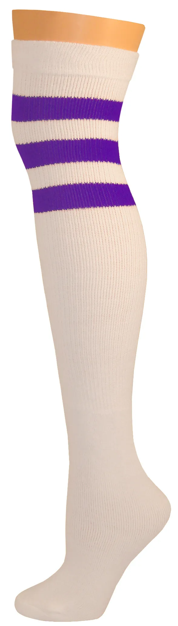 SOCKS - Knee High Retro / Hip Hop Top Stripe Socks