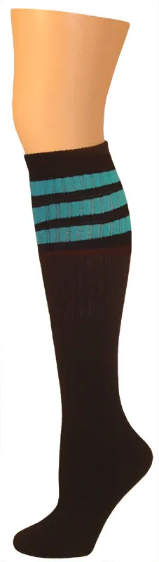 SOCKS - Knee High Retro / Hip Hop Top Stripe Socks