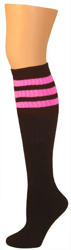 SOCKS - Knee High Retro / Hip Hop Top Stripe Socks