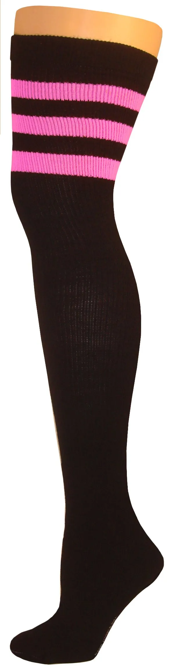 SOCKS - Knee High Retro / Hip Hop Top Stripe Socks