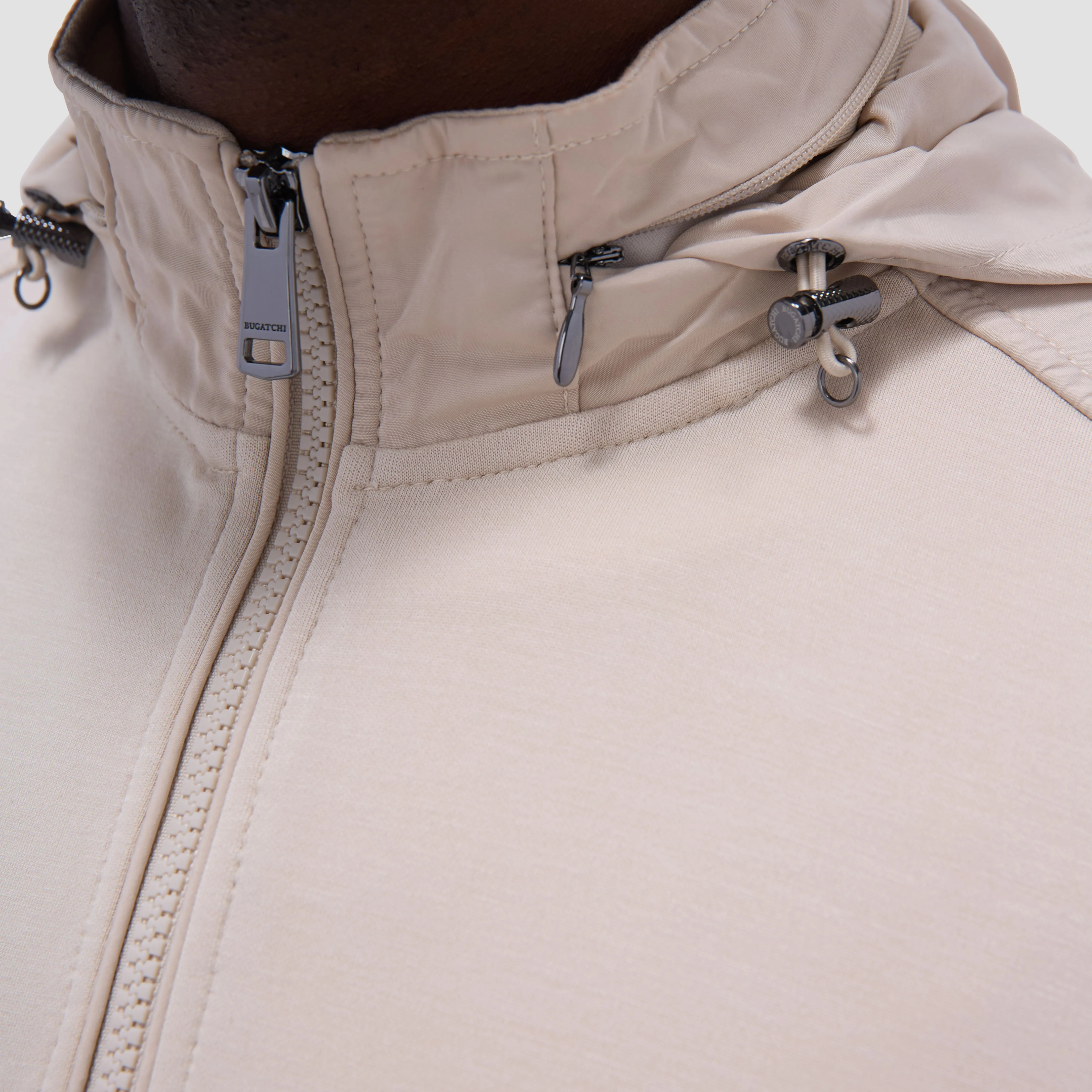 Soft Touch Solid Quarter-Zip Pullover With Hood