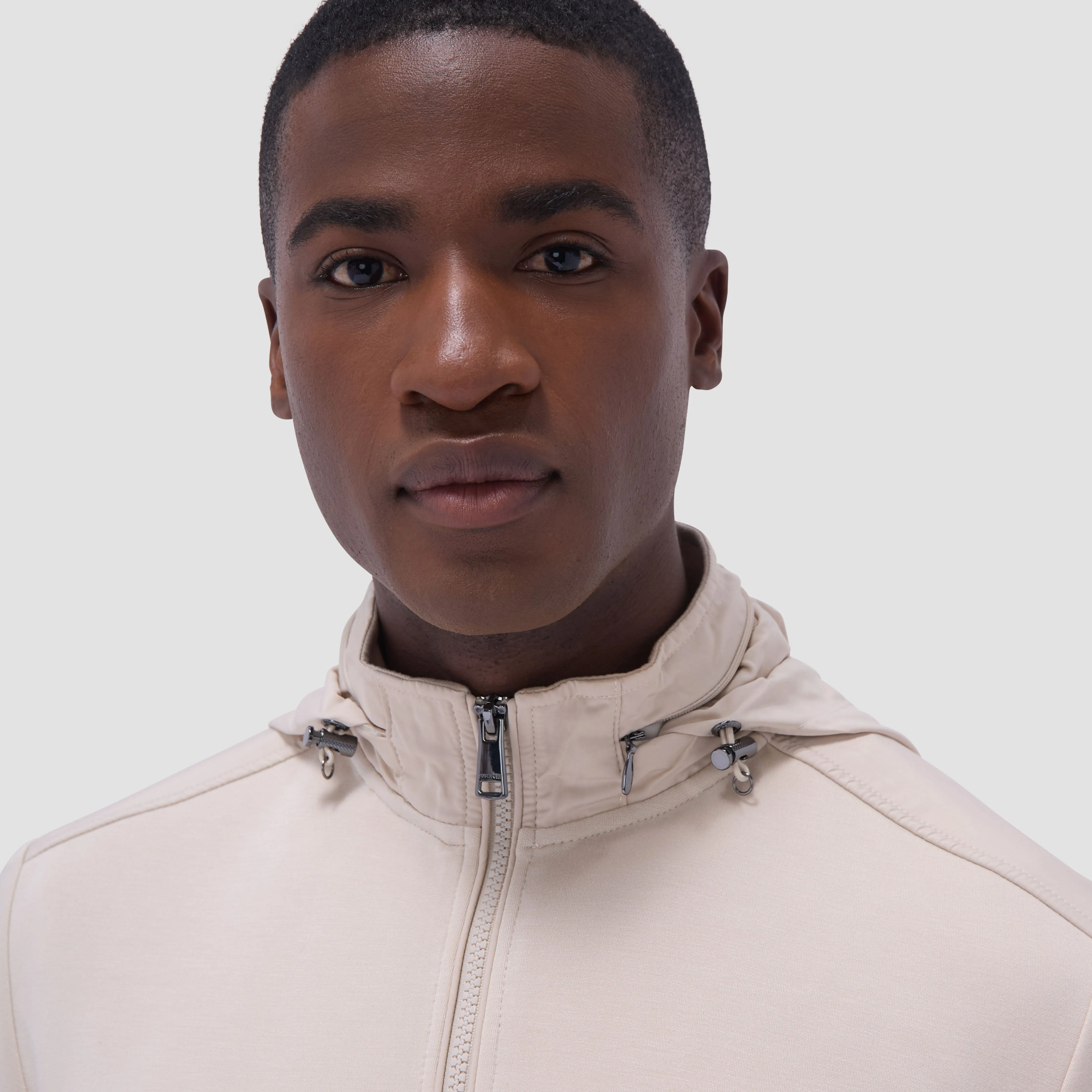 Soft Touch Solid Quarter-Zip Pullover With Hood
