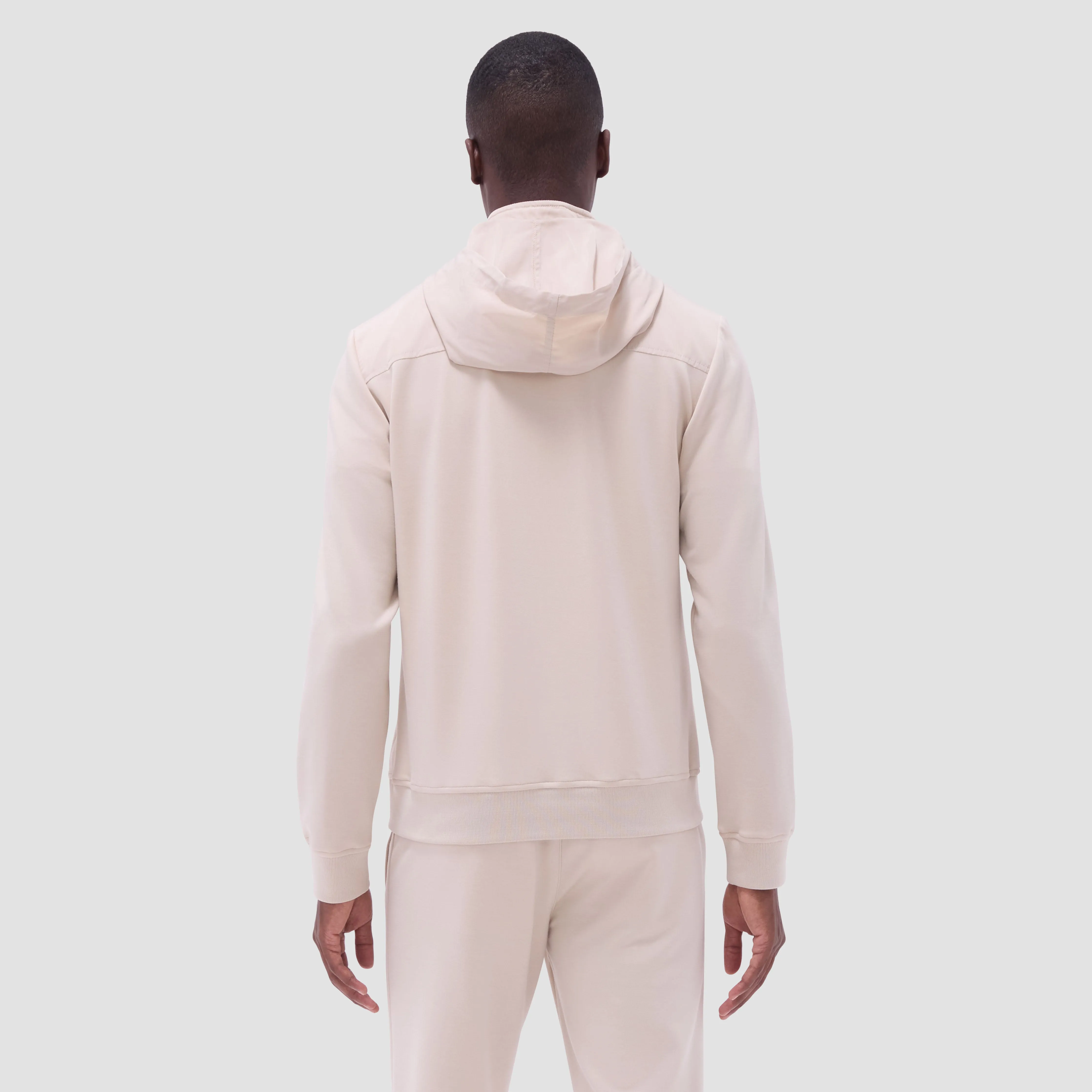 Soft Touch Solid Quarter-Zip Pullover With Hood