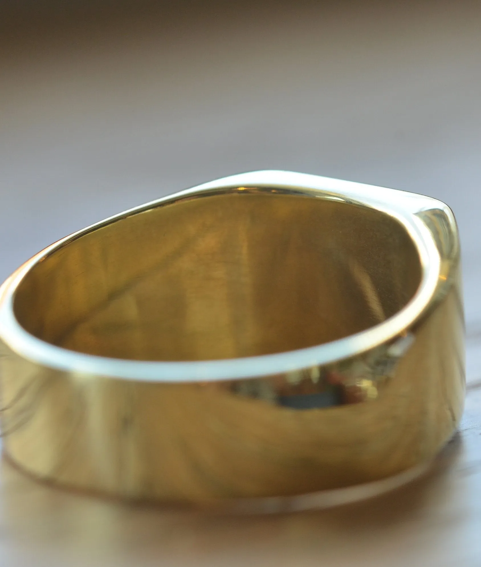 Solid Gold Memento Mori Ring