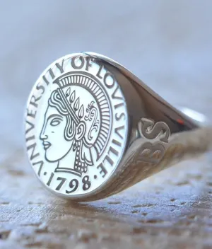 Solid Gold University of Louisville Ring