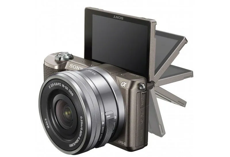 Sony Alpha a5100 Mirrorless Digital Camera with 16-50mm and 55-210mm (Brown)