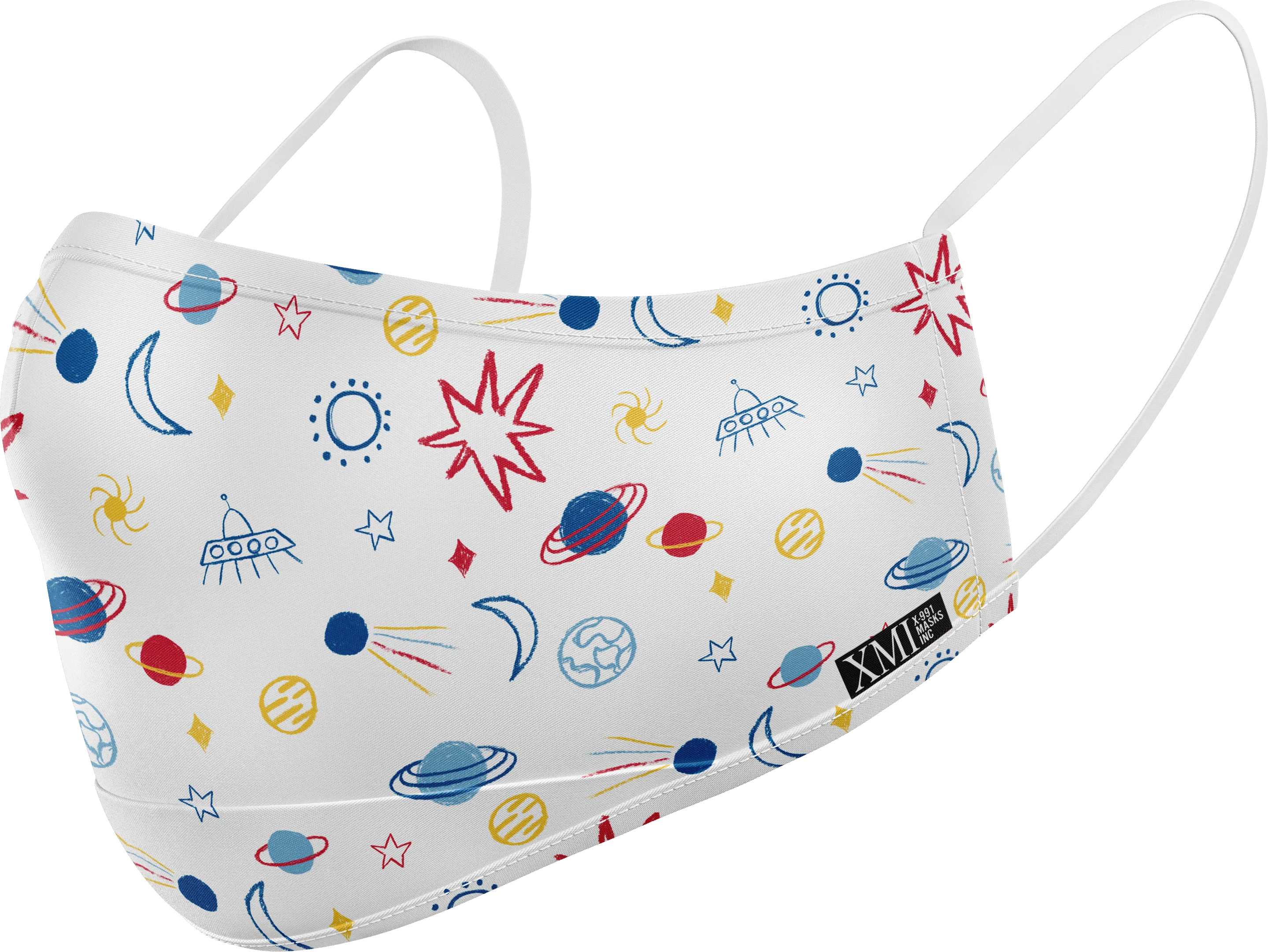 Space printed mask for Kids