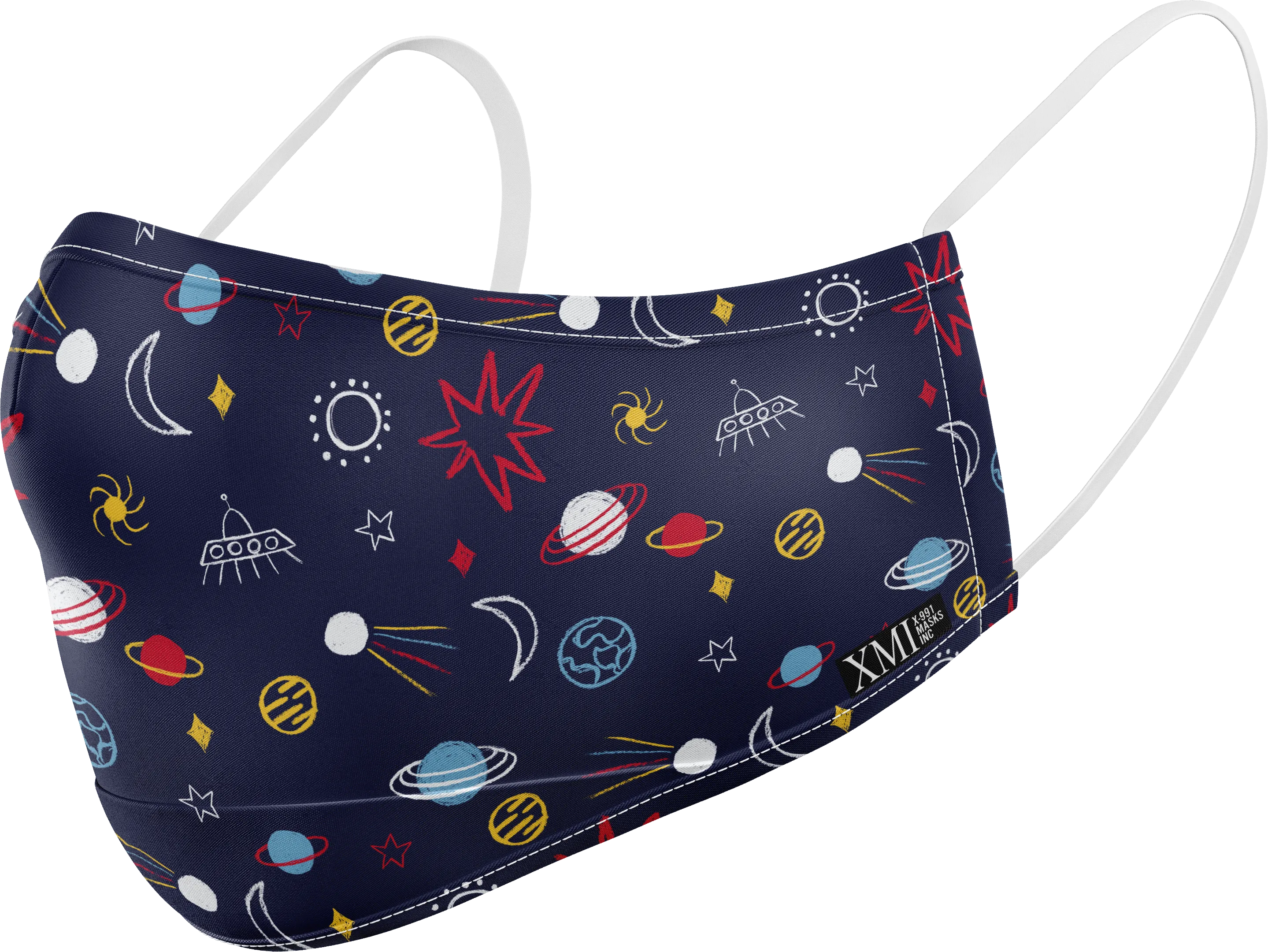 Space printed mask for Kids