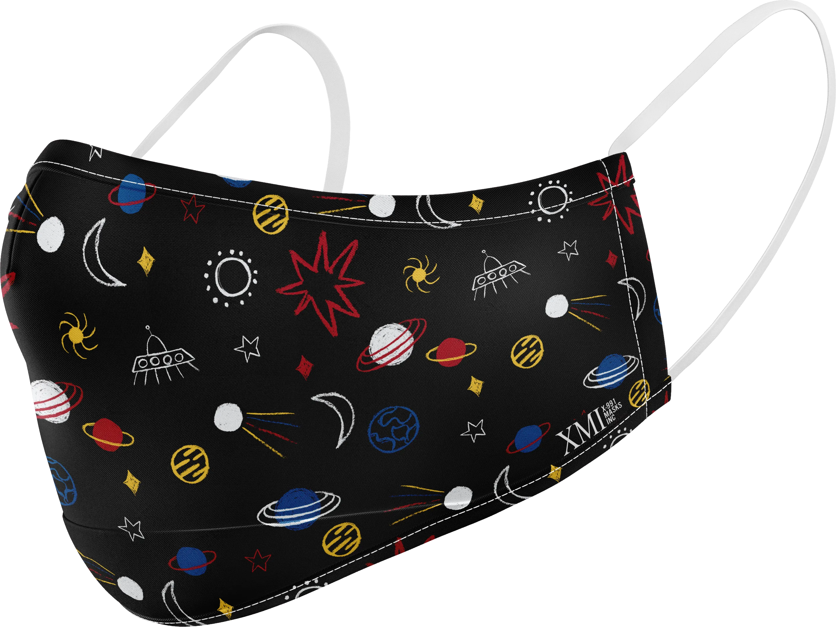 Space printed mask for Kids
